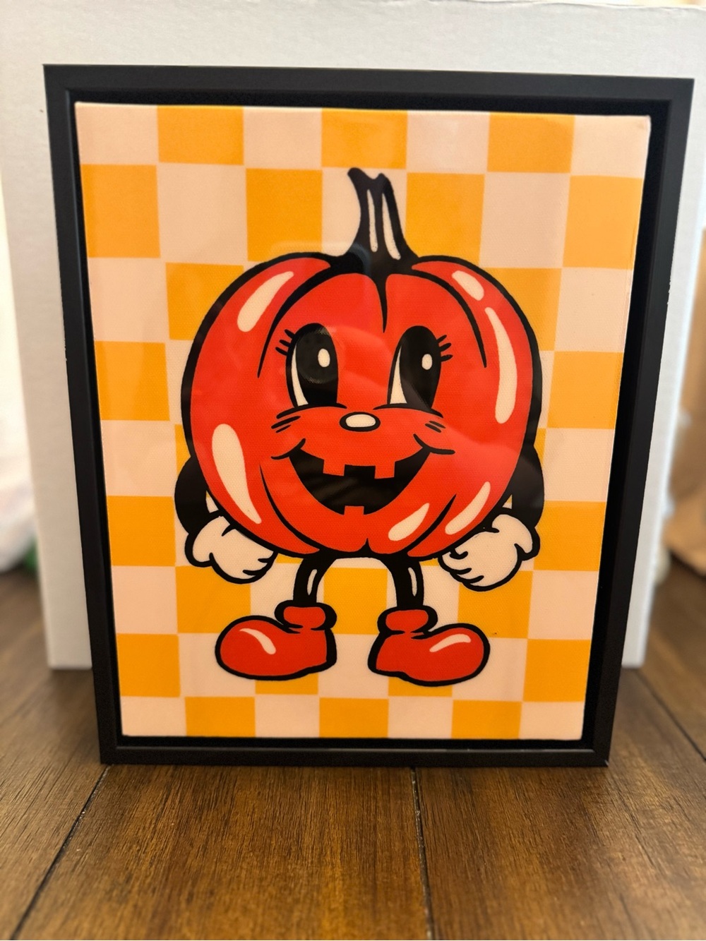 Vintage-Style Cartoon Pumpkin Halloween Art - Picture 1 of 7